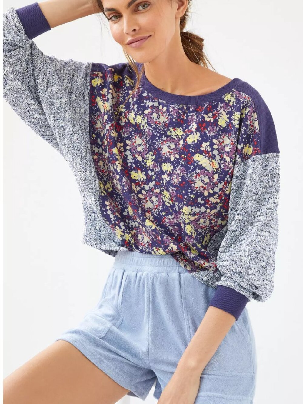Daily Practice by Anthropologie Floral Top